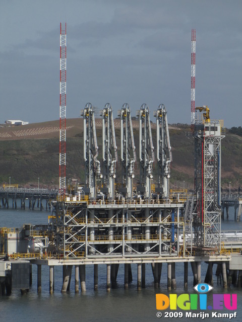 SX03126 Giant oil taps in Milford Haven